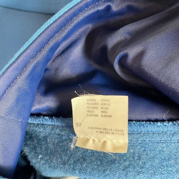 Colmar Sportswear Womens Mens Vintage Snow Ski Suit Overalls Blue L Zip Up 70s - Picture 6 of 12